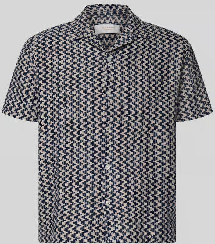 Jack & jones regular fit vrijetijdsoverhemd in all-over look model 'MONTAUK' - Foto 2