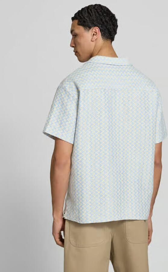 Jack & jones regular fit vrijetijdsoverhemd in all-over look model 'MONTAUK'