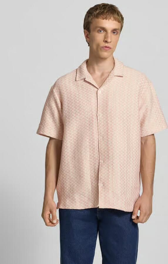 Jack & jones regular fit vrijetijdsoverhemd in all-over look model 'MONTAUK' - Foto 3