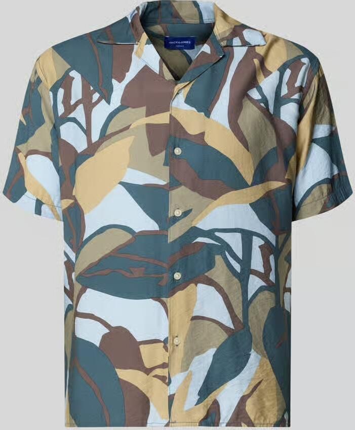 Jack & jones regular fit vrijetijdsoverhemd in all-over look model 'TAVIRA MARSHALL'