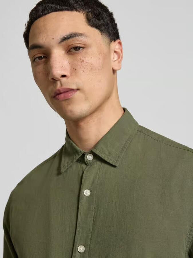 Jack & jones regular fit vrijetijdsoverhemd met kentkraag model 'BREEZE' - Foto 4