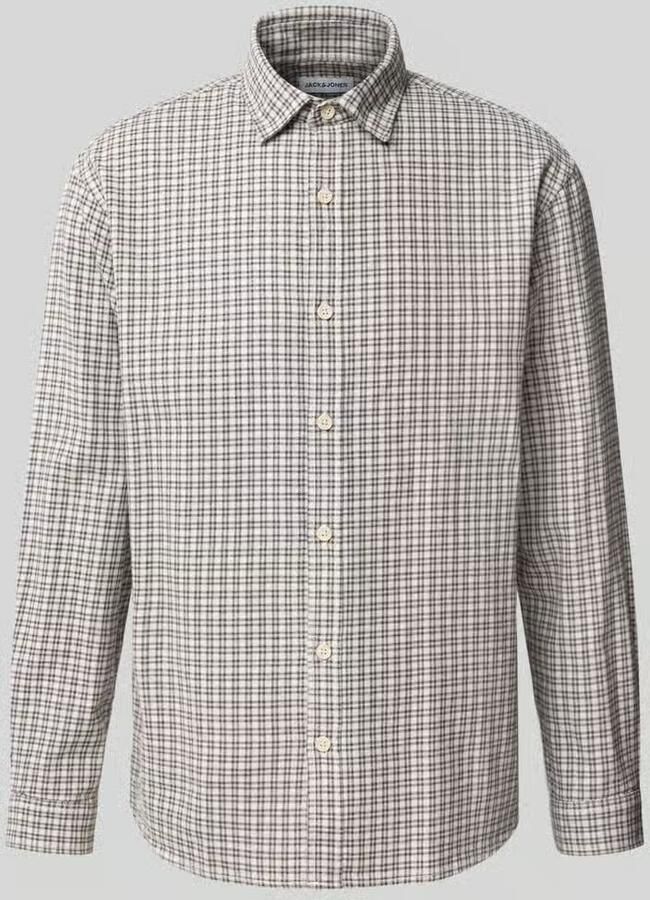 Jack & jones Regular Fit vrijetijdsoverhemd met kentkraag model 'CARTER'