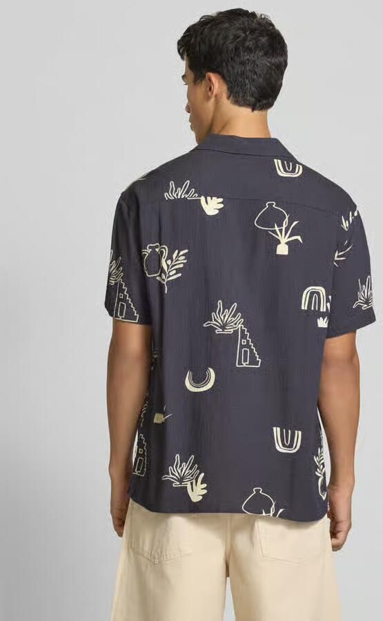 Jack & jones Regular fit vrijetijdsoverhemd met resortkraag model 'LUKE'