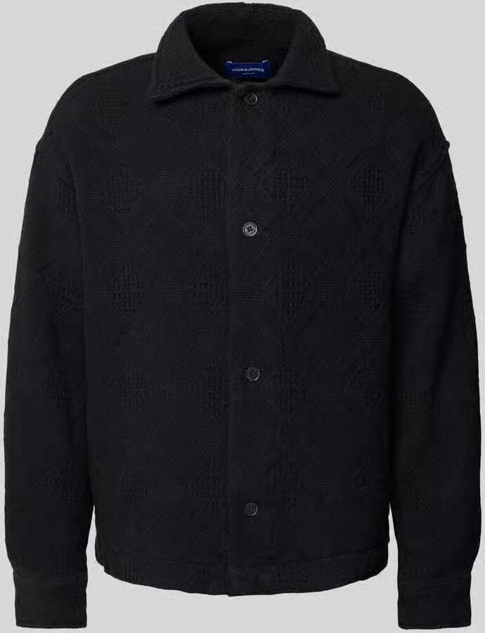 Jack & jones Regular fit vrijetijdsoverhemd met structuurmotief model 'GREENPOINT' - Foto 2