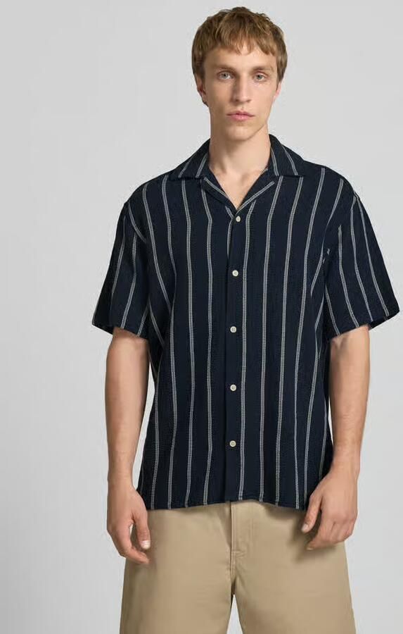 Jack & jones regular fit vrijetijdsoverhemd met structuurpatroon model 'COBA' - Foto 7