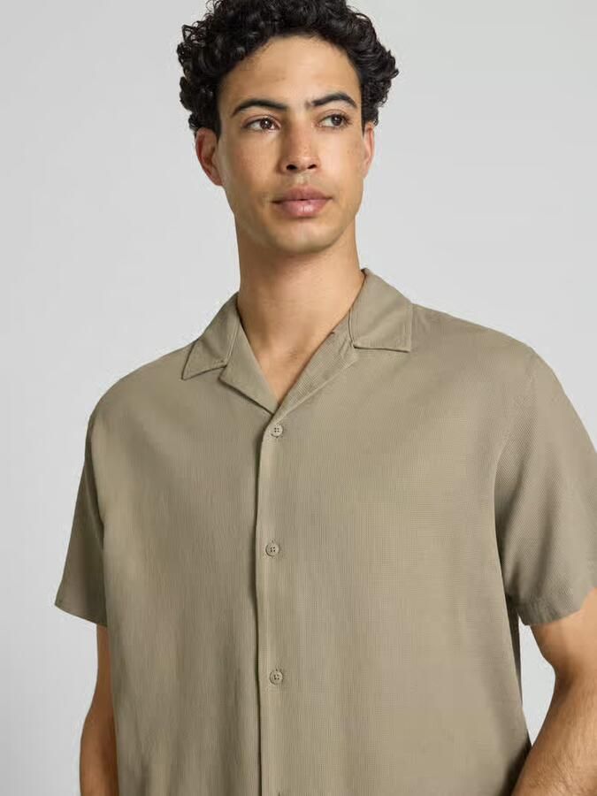 Jack & jones regular fit vrijetijdsoverhemd met structuurpatroon model 'Global'