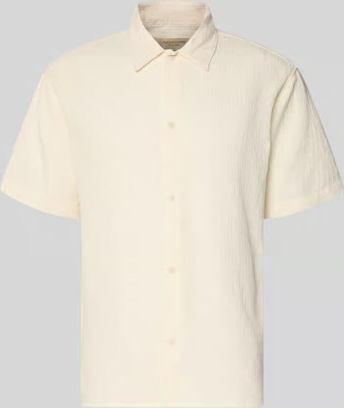 Jack & jones regular fit vrijetijdsoverhemd met structuurpatroon model 'MONTAUK' - Foto 2