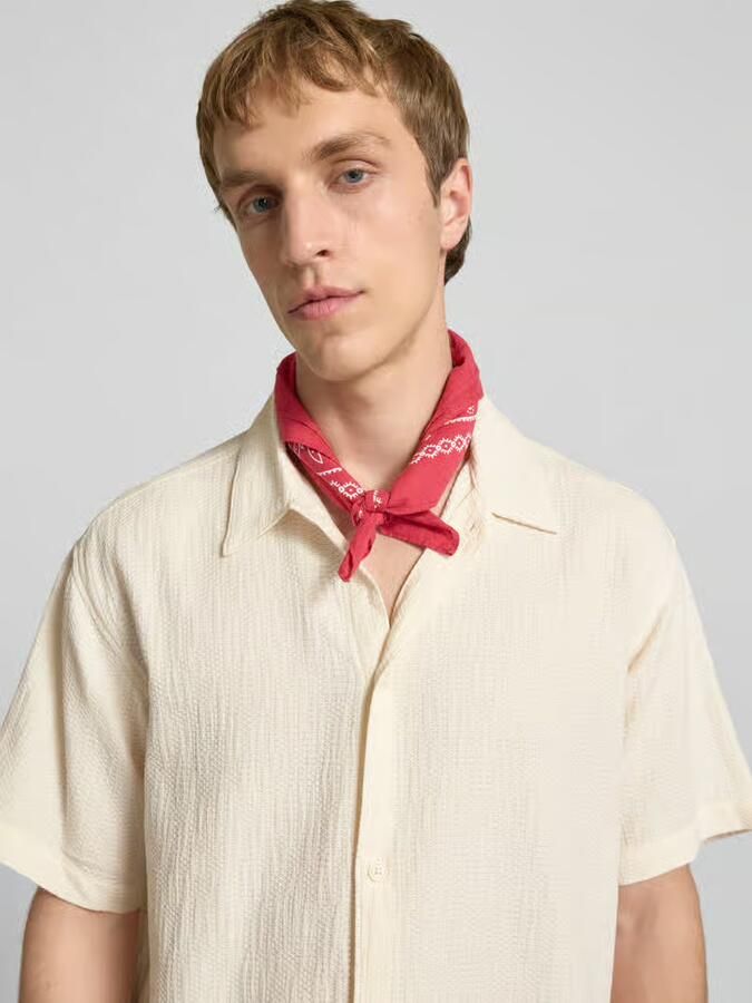 Jack & jones regular fit vrijetijdsoverhemd met structuurpatroon model 'MONTAUK'