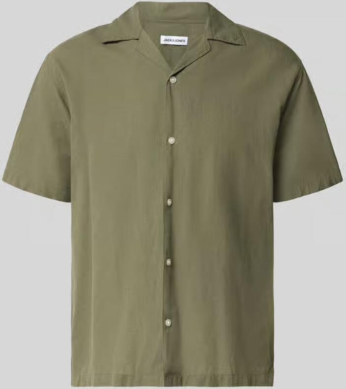 Jack & jones regular fit vrijetijdsoverhemd van mix van katoen en linnen - Foto 4