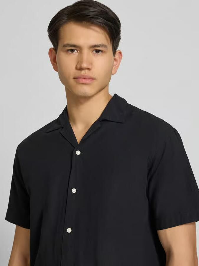 Jack & jones regular fit vrijetijdsoverhemd van mix van katoen en linnen - Foto 4