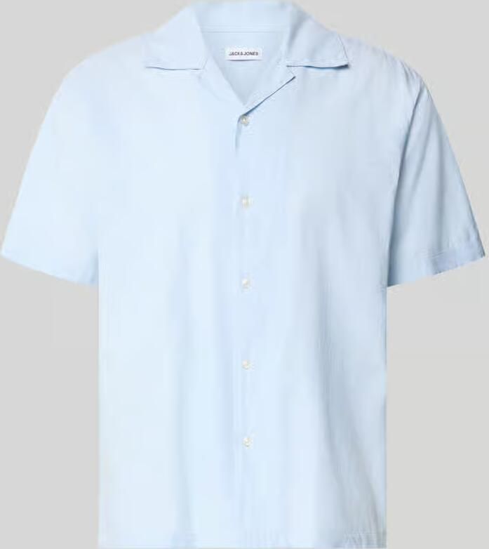 Jack & jones regular fit vrijetijdsoverhemd van mix van katoen en linnen - Foto 2