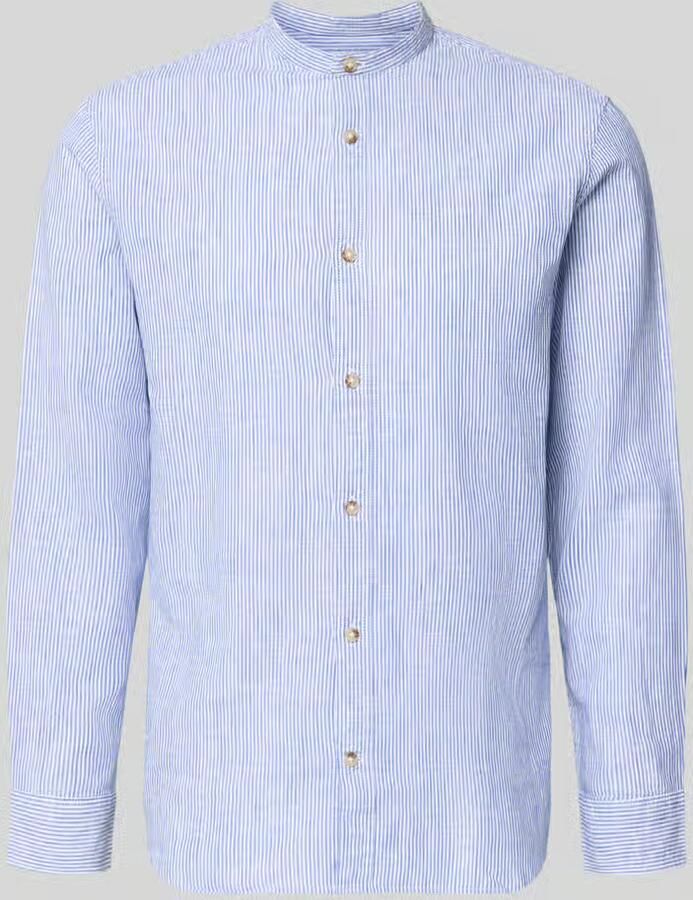 Jack & jones regular fit vrijetijdsoverhemd van mix van katoen en linnen - Foto 2