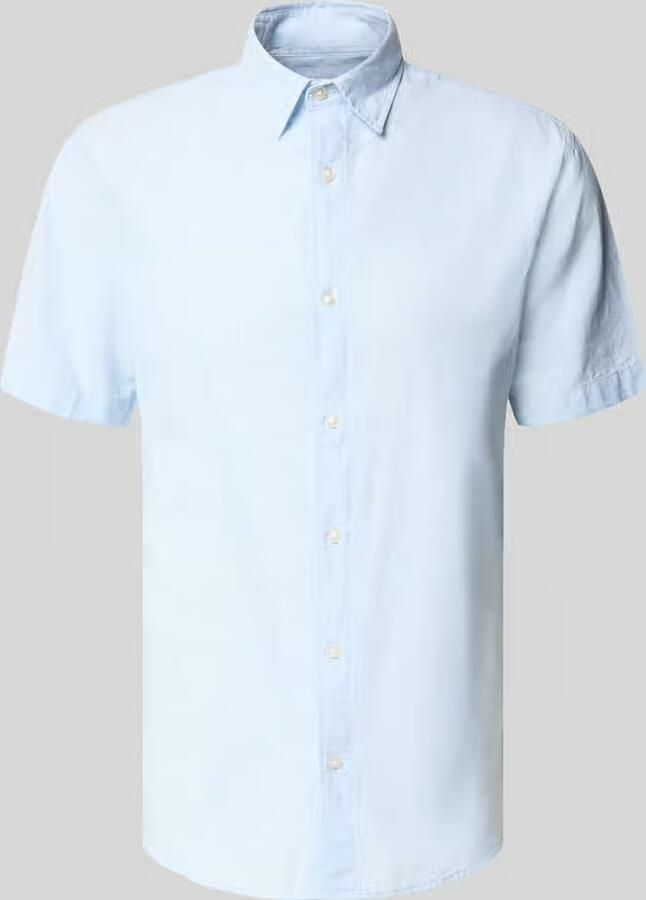 Jack & jones regular fit vrijetijdsoverhemd van mix van katoen en linnen - Foto 4