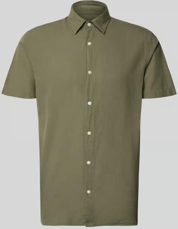 Jack & jones regular fit vrijetijdsoverhemd van mix van katoen en linnen - Foto 5