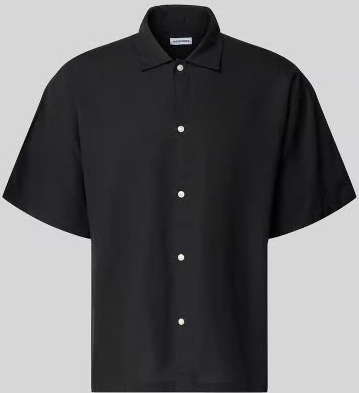 Jack & jones regular fit vrijetijdsoverhemd van mix van katoen en linnen - Foto 2