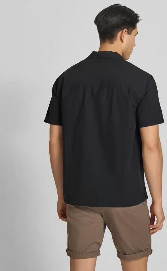 Jack & jones regular fit vrijetijdsoverhemd van mix van katoen en linnen - Foto 5