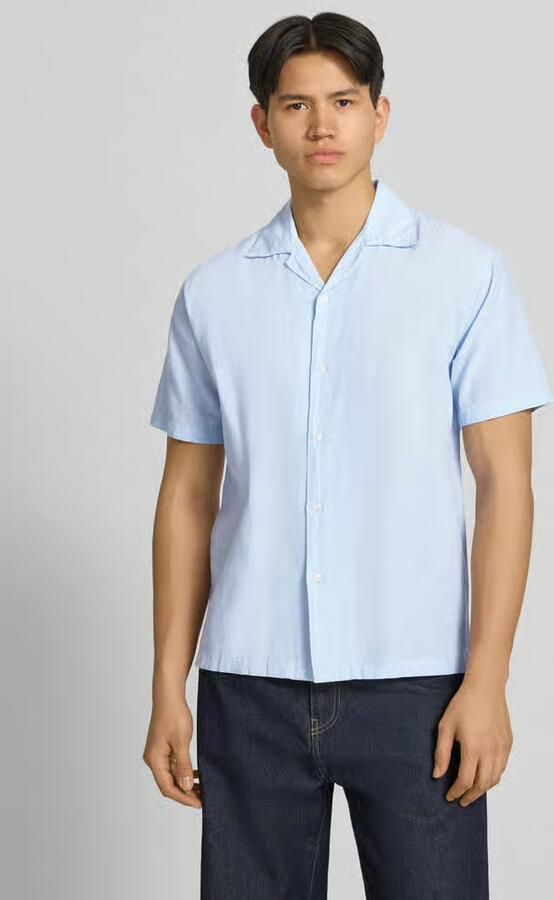 Jack & jones regular fit vrijetijdsoverhemd van mix van katoen en linnen - Foto 3