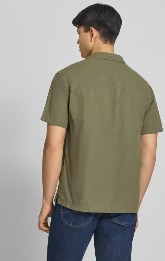 Jack & jones regular fit vrijetijdsoverhemd van mix van katoen en linnen - Foto 4