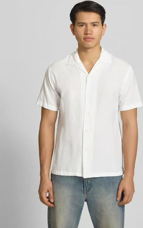 Jack & jones regular fit vrijetijdsoverhemd van mix van katoen en linnen - Foto 3