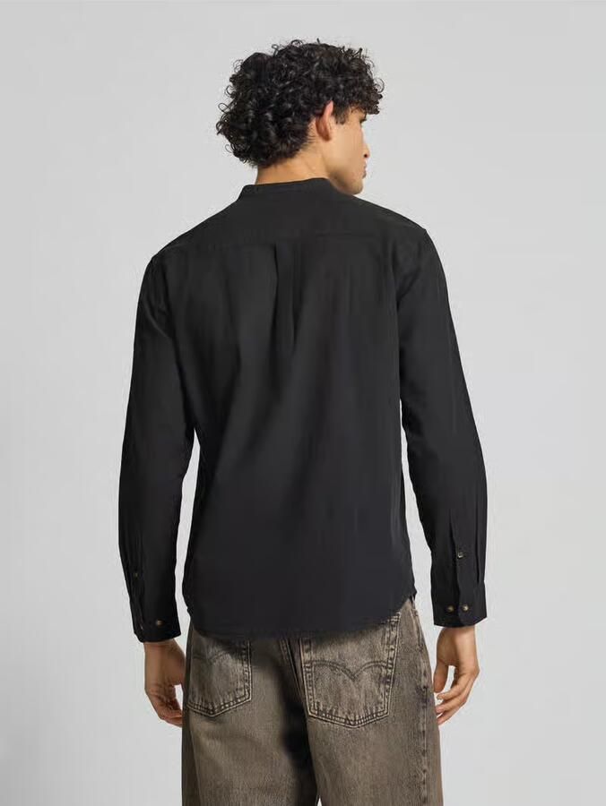Jack & jones regular fit vrijetijdsoverhemd van mix van katoen en linnen - Foto 2