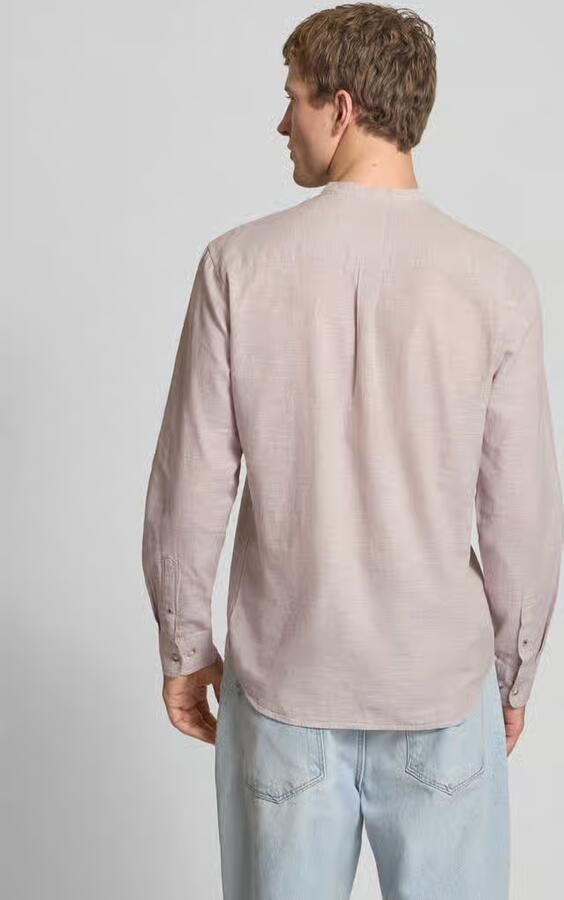 Jack & jones regular fit vrijetijdsoverhemd van mix van katoen en linnen - Foto 3