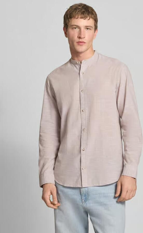 Jack & jones regular fit vrijetijdsoverhemd van mix van katoen en linnen - Foto 4