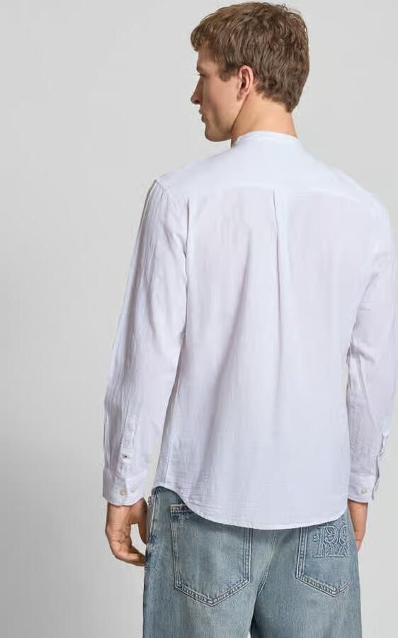 Jack & jones regular fit vrijetijdsoverhemd van mix van katoen en linnen