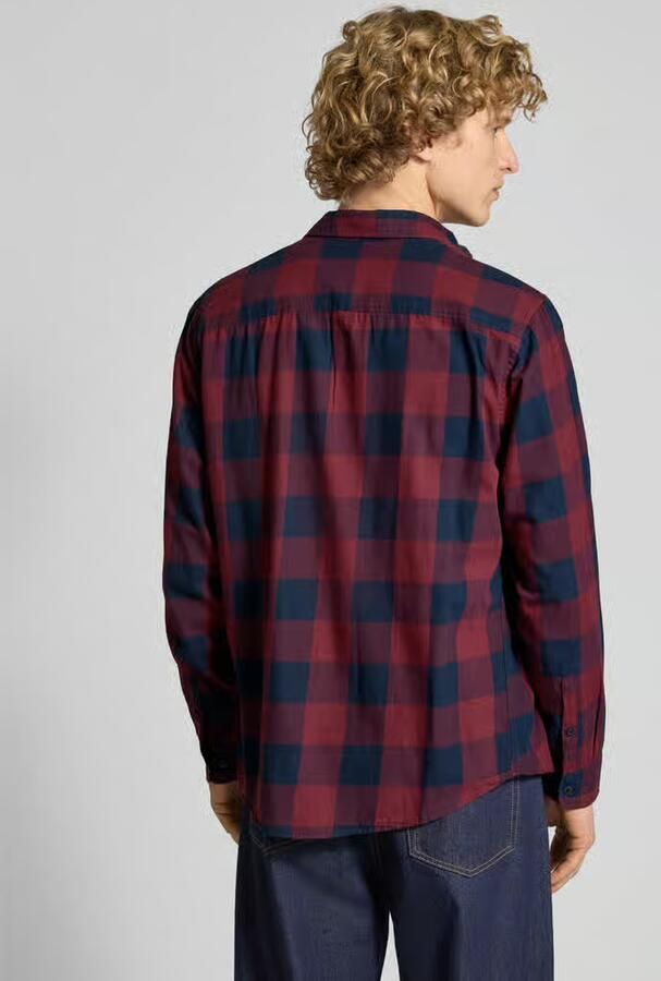 JACK & JONES ESSENTIALS geruit slim fit overhemd JJEGINGHAM port royale - Foto 8