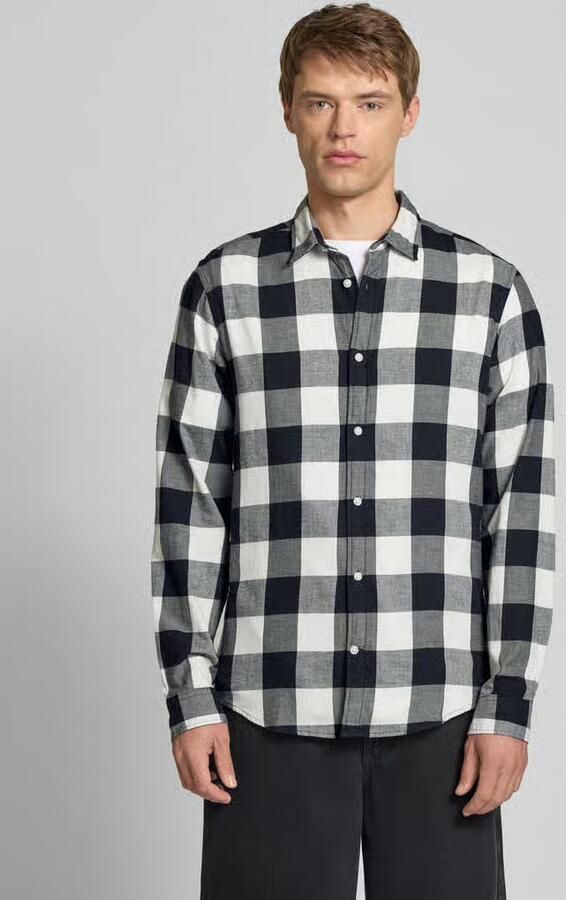Jack & jones Regular fit vrijetijdsoverhemd van twill model 'Gingham' - Foto 9