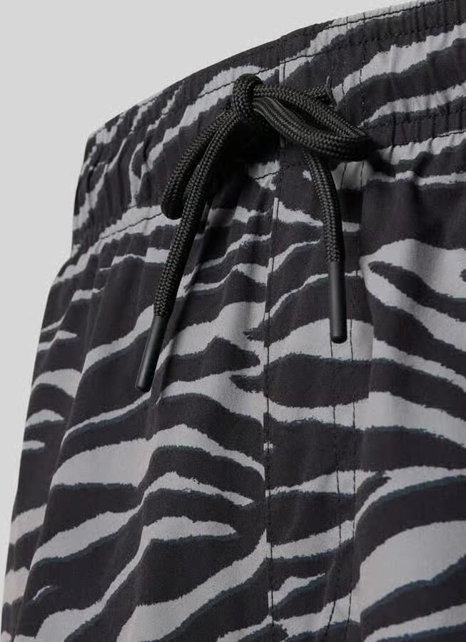 Jack & jones regular fit zwembroek met all-over dierenprint model 'Maui'