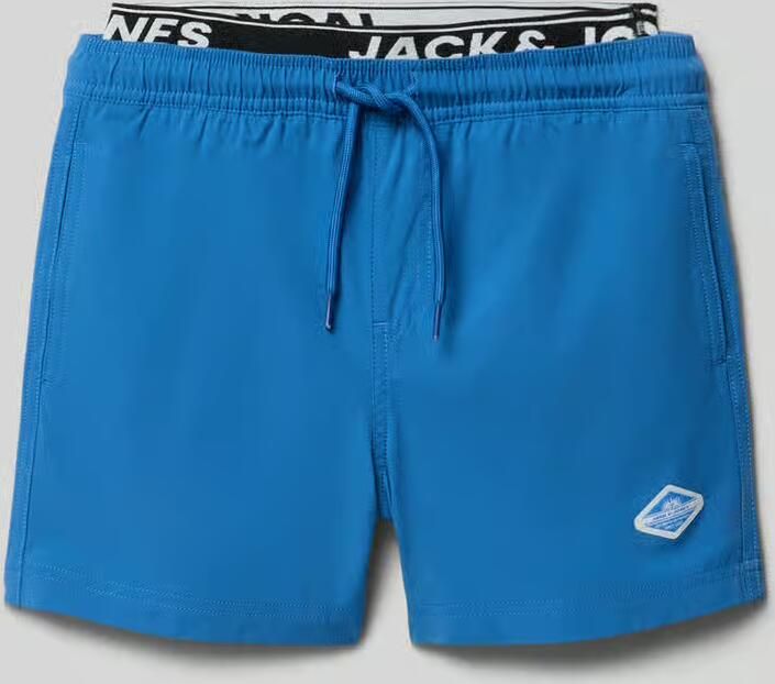 Jack & jones regular fit zwemshort met logodetail model 'Maui'