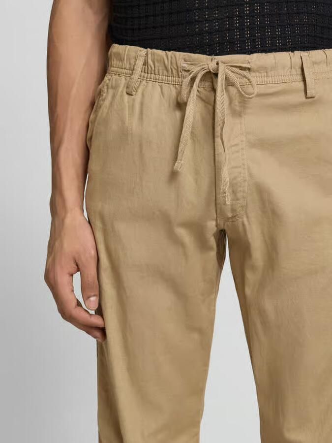 Jack & jones relaxed fit broek van mix van katoen en linnen model 'KANE'
