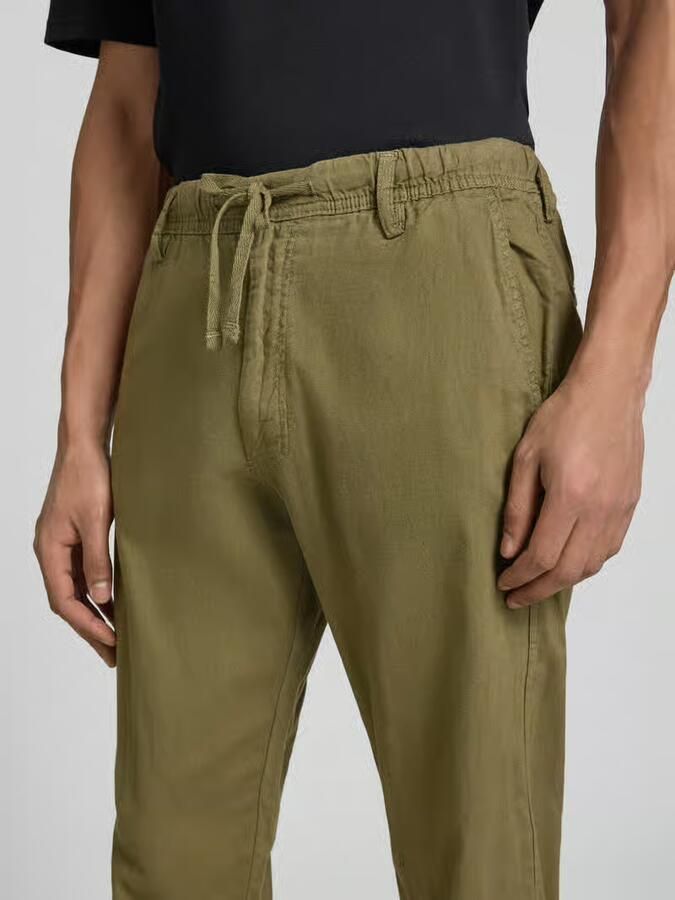JACK & JONES PANTS STUDIO JPSTKANE relaxed casual broek met linnen groen - Foto 5