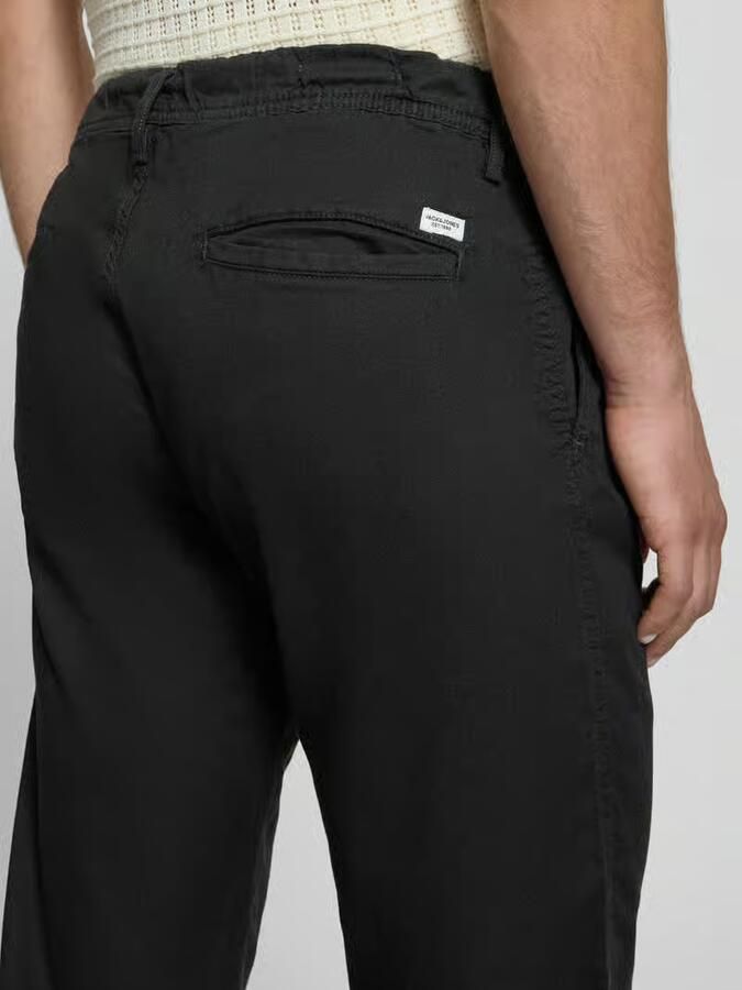 Jack & jones relaxed fit broek van mix van katoen en linnen model 'KANE' - Foto 3