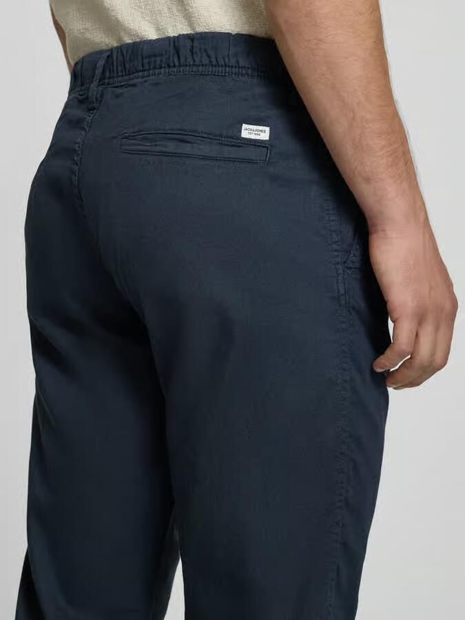 Jack & jones relaxed fit broek van mix van katoen en linnen model 'KANE'