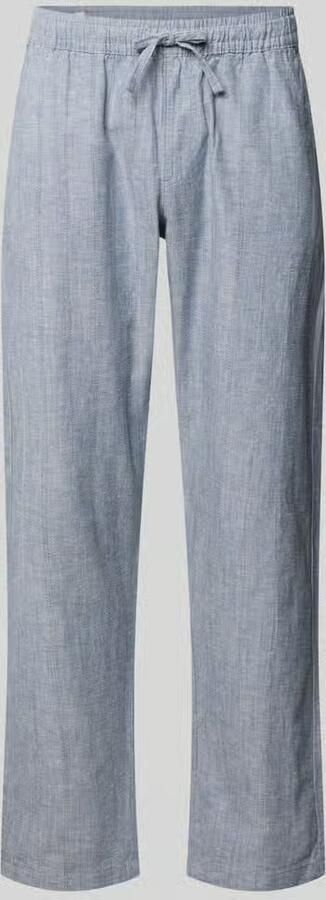 Jack & jones relaxed fit broek van mix van katoen en linnen model 'KANE' - Foto 3