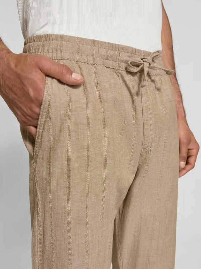 Jack & jones relaxed fit broek van mix van katoen en linnen model 'KANE'