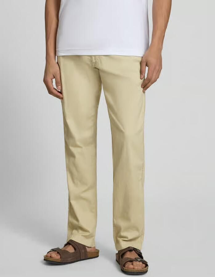 Jack & jones relaxed fit broek van mix van katoen en linnen model 'KANE' - Foto 3