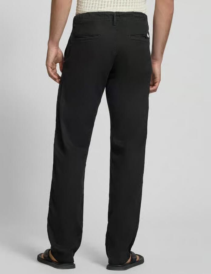 Jack & jones relaxed fit broek van mix van katoen en linnen model 'KANE' - Foto 3