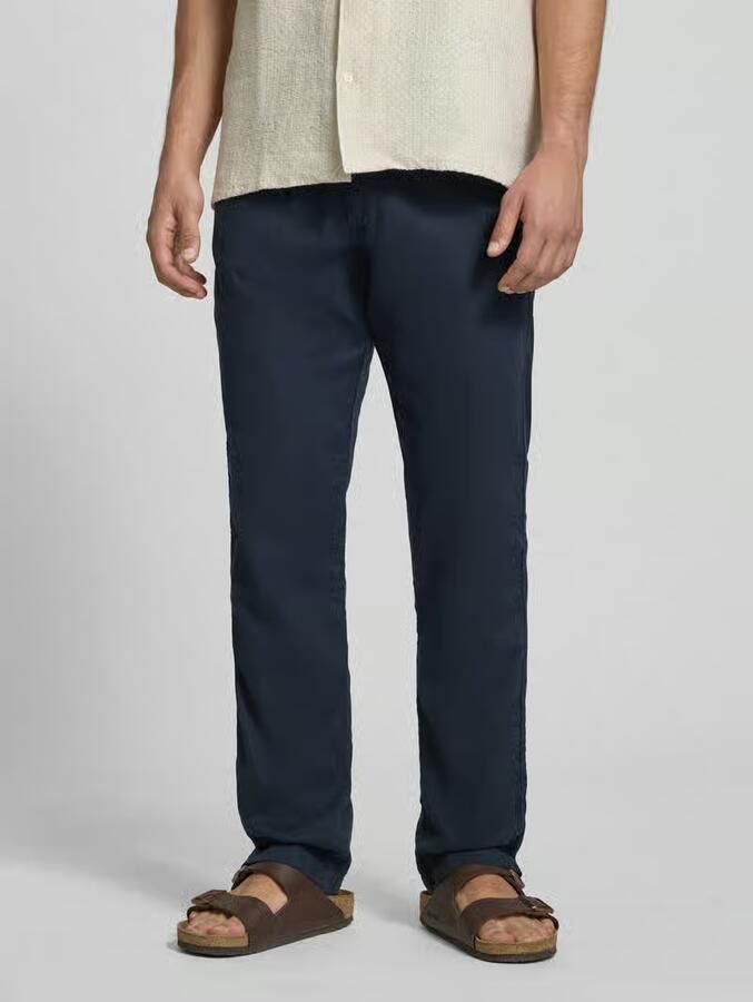 Jack & jones relaxed fit broek van mix van katoen en linnen model 'KANE' - Foto 6