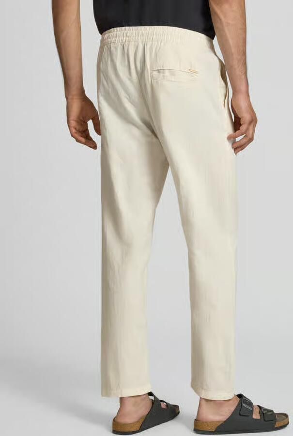 Jack & jones relaxed fit broek van mix van katoen en linnen model 'KANE' - Foto 2