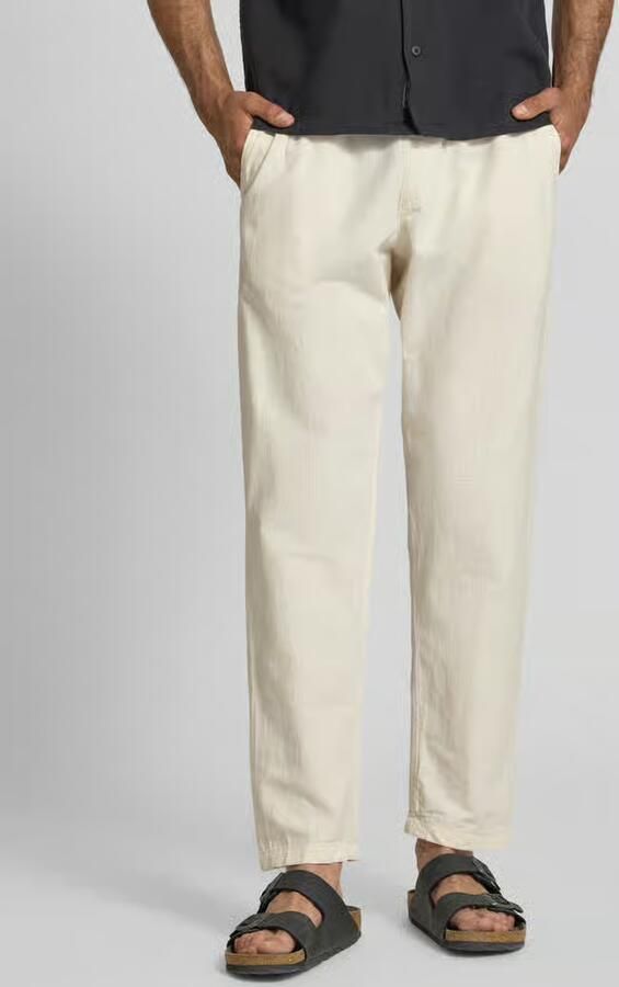 Jack & jones relaxed fit broek van mix van katoen en linnen model 'KANE' - Foto 3
