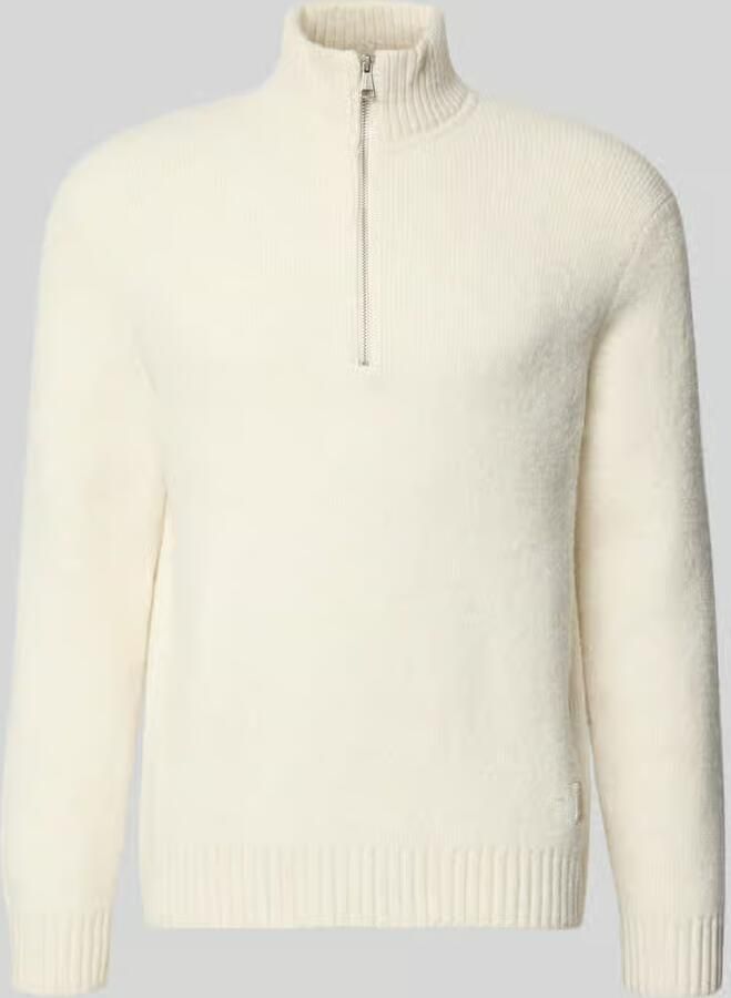 Jack & jones relaxed fit gebreide trui van elastische wolmix