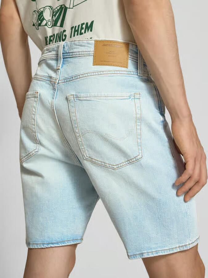 JACK & JONES JEANS INTELLIGENCE JJITONY JJORIGINAL relaxed short light blue denim - Foto 5