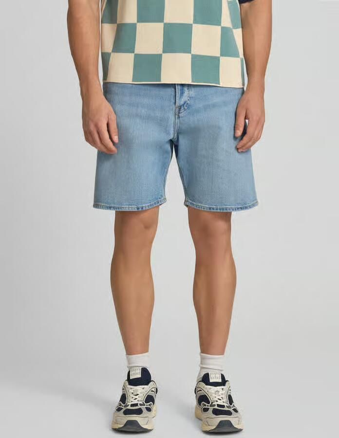 JACK & JONES JEANS INTELLIGENCE JJITONY JJORIGINAL relaxed short light blue denim - Foto 4