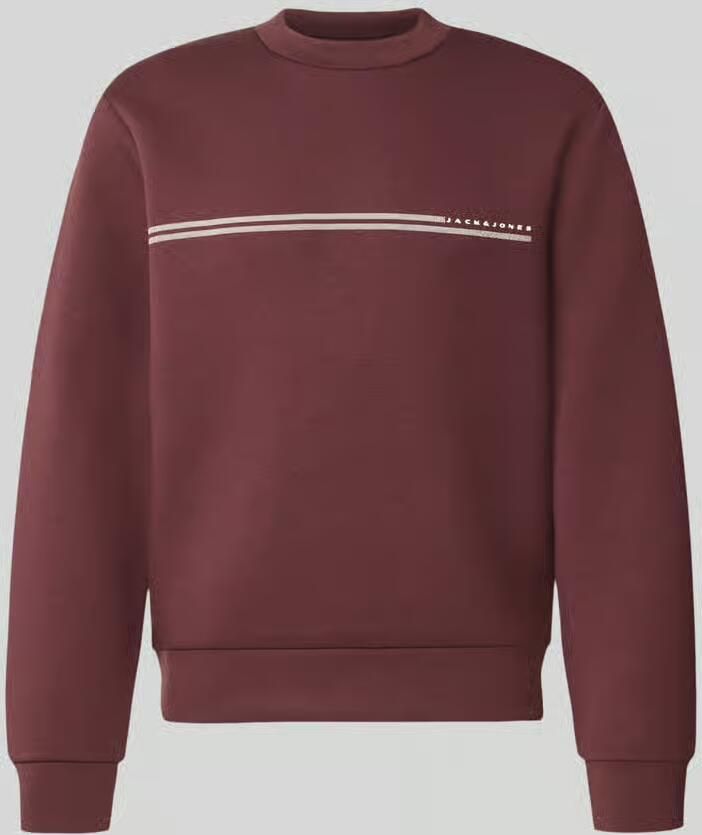Jack & jones relaxed fit sweatshirt met viscose model 'Fusion'
