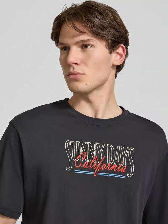 Jack & jones relaxed fit T-shirt met motiefprint model 'Vintage'