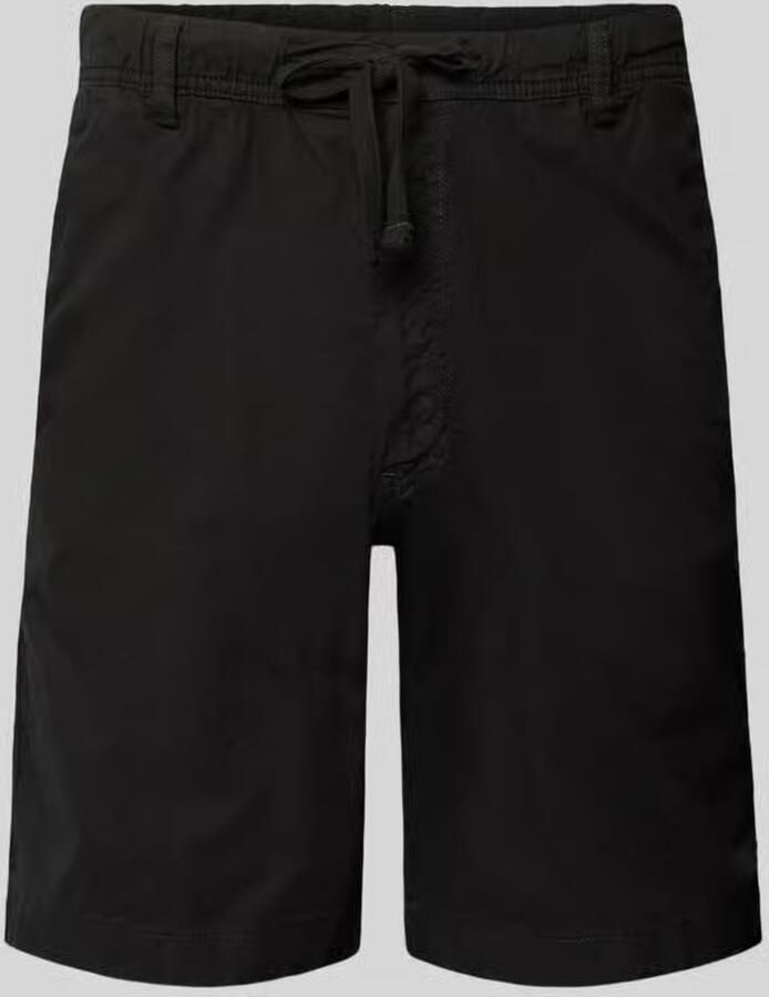 JACK & JONES PANTS STUDIO JPSTJAIDEN relaxed casual short met linnen zwart