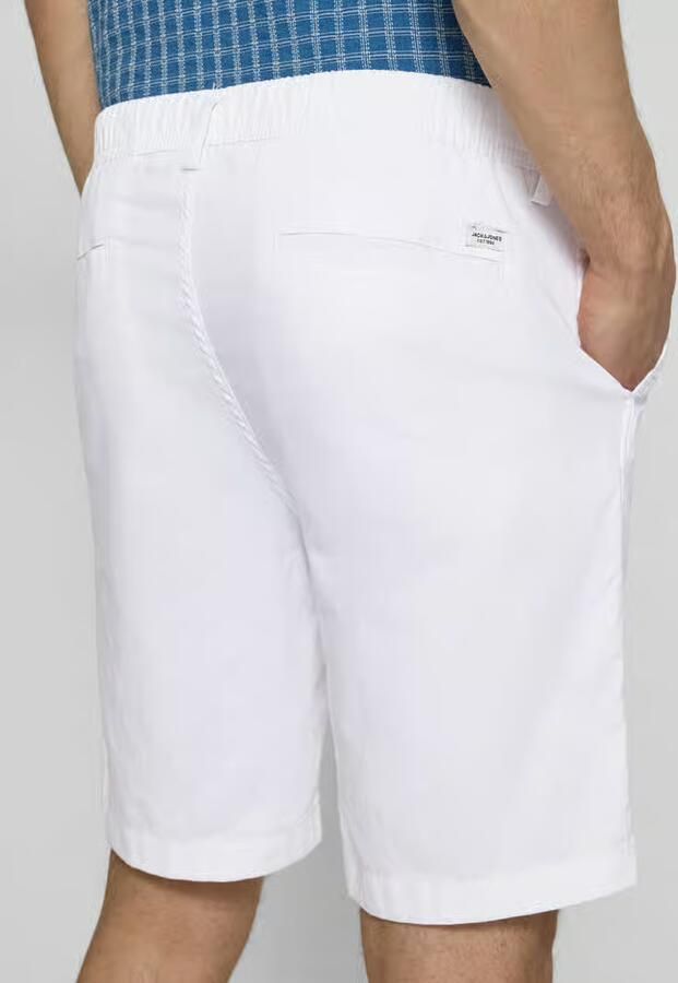 JACK & JONES PANTS STUDIO JPSTJAIDEN relaxed casual short met linnen wit - Foto 4