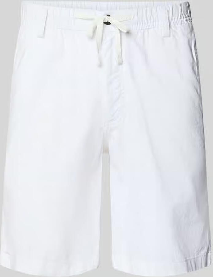 JACK & JONES PANTS STUDIO JPSTJAIDEN relaxed casual short met linnen wit - Foto 5